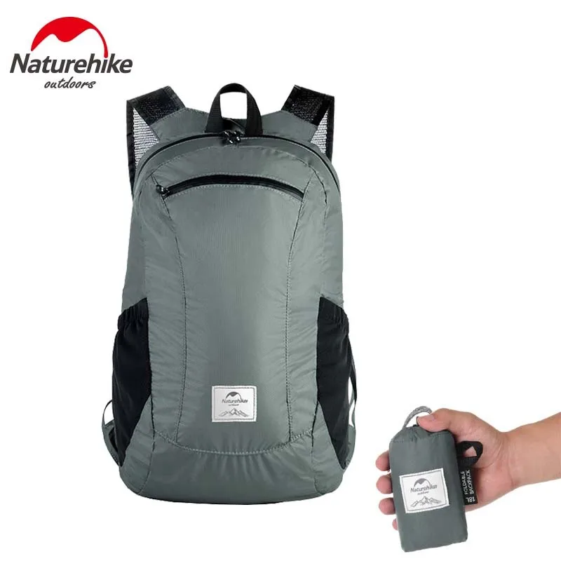 Naturehike 18L 25L складной рюкзак Ультра-легкая водонепроницаемая сумка для кемпинга Мужская и женская кожаная сумка на открытом воздухе альпинистские дорожные сумки