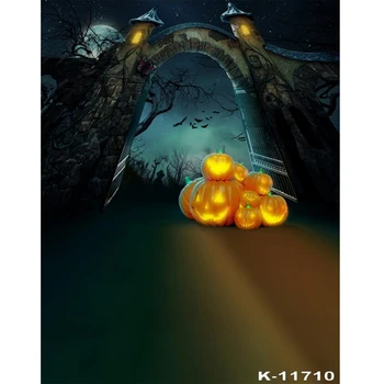 

Halloween Theme Photography Background Cloth Studio Pumpkin Lantern Photo Backdrop Digital Photographic Props