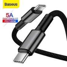 Baseus pd 100w usb c para usb tipo c cabo para huawei carregamento rápido tipo c cabo para macbook xiaomi samsung cabo de dados usb c