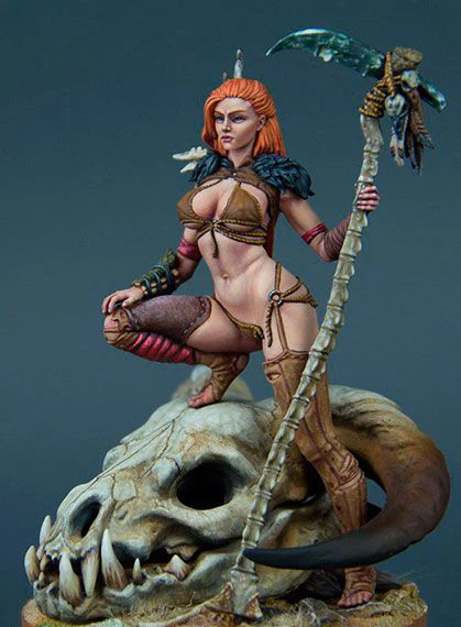 1/24 Resin Figure Building Kit Female Fighter | Игрушки и хобби