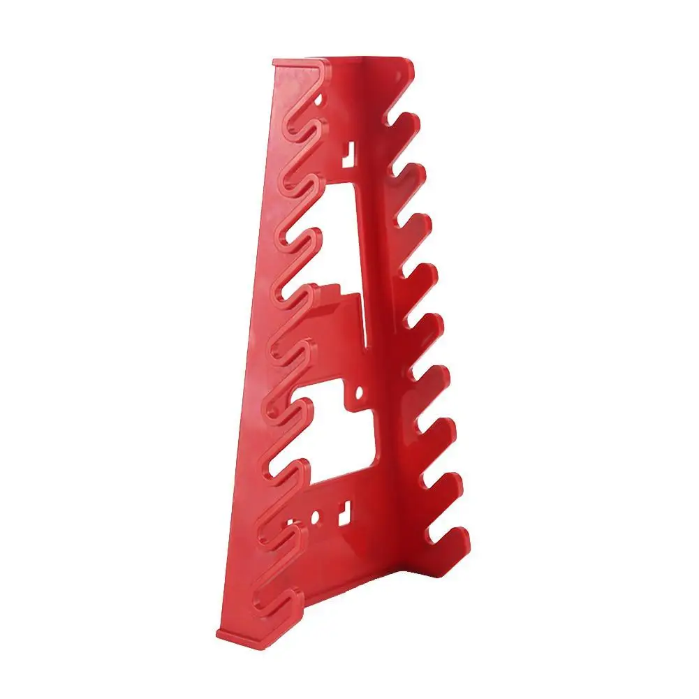 Red Wrench Spanner Tool Organizer Sorter Holder Wall Mounted Tool Storage Tray Socket Storage Rack Plastic Tools Manager best tool chest