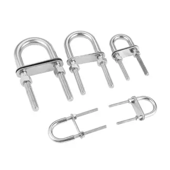 

304 Stainless Steel Marine Rope Rigging Bow Stern Eye U-bolt Yacht Boat Hardware A69A