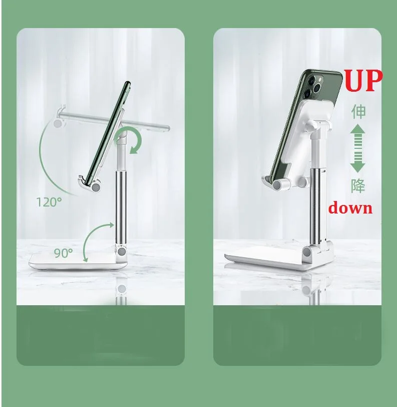 mobile phone holder for car Universal Desktop Mobile Phone Holder Stand for IPhone IPad Xiaomi Adjustable Tablet Foldable Table Cell Phone Desk Stand Holder phone stand for desk