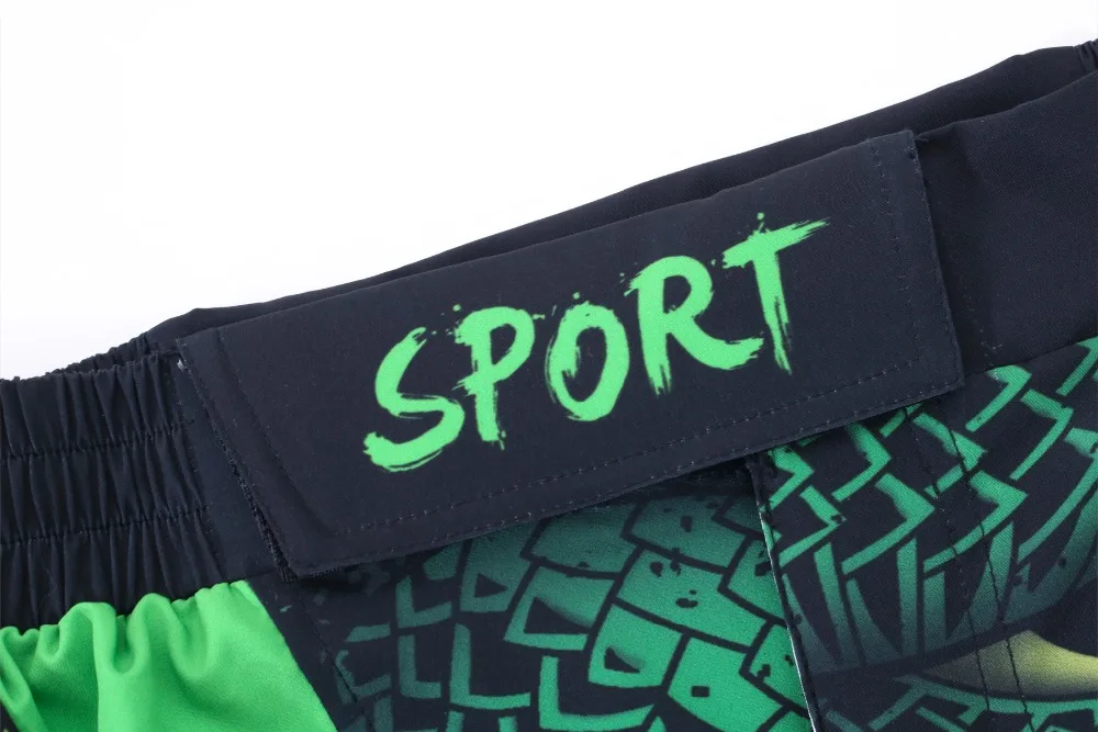 Новые UFC BJJ MMA Fit Мужские шорты 3D печать бой Grappling Короткие полиэфирные Kick гель Муай Тай шорты Codylundin