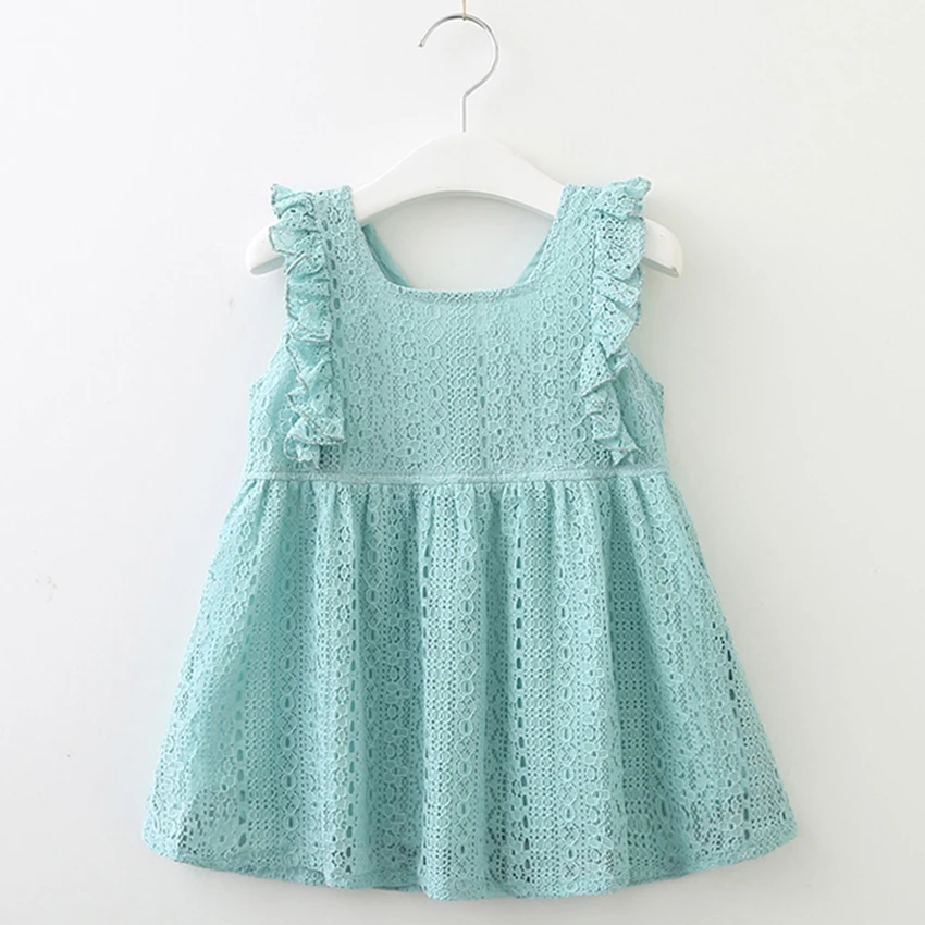 2020 new children's clothing summer girls baby princess Dress lace ruffled baby dress Dress children European and American style