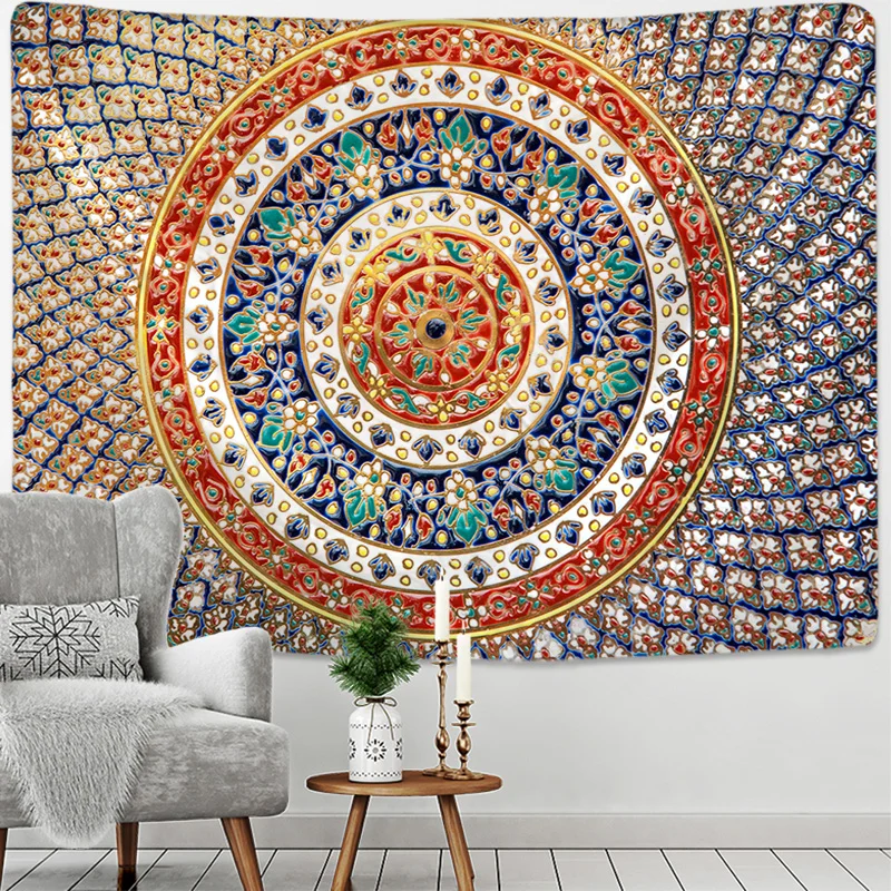 Indian Mandala Hippie Tapestry Background Cloth Painting Wall Hanging Home Decor 