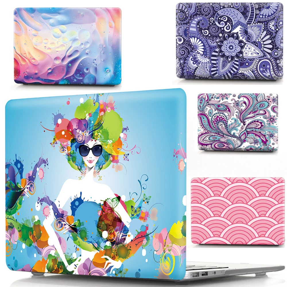 Чехол для ноутбука MacBook Air Pro retina 13,3 15,4 11 дюймов, жесткий чехол с узором для Mac Book Air Pro 13 A2159 A1932 A1278