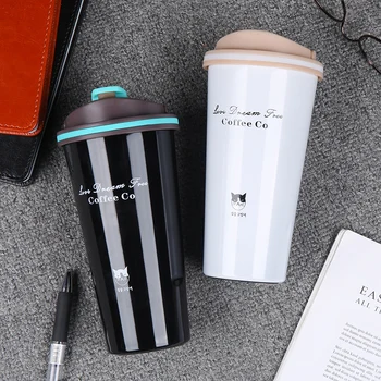 

500ml Stainless Steel Vacuum Flasks Thermo Cup Coffee Tea Travel Mug Thermol Bottle Portable Car Thermos Water Bottle Swig