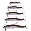 Hunthouse Black Minnow fishing lure body 4Pcs soft pike lure easy shiner fishing soft bait bass trout zander muskies ► Photo 3/6