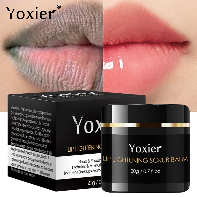 20g Yoxier Lip Lightening Scrub Balm Remove Dull Lips Moisturizing