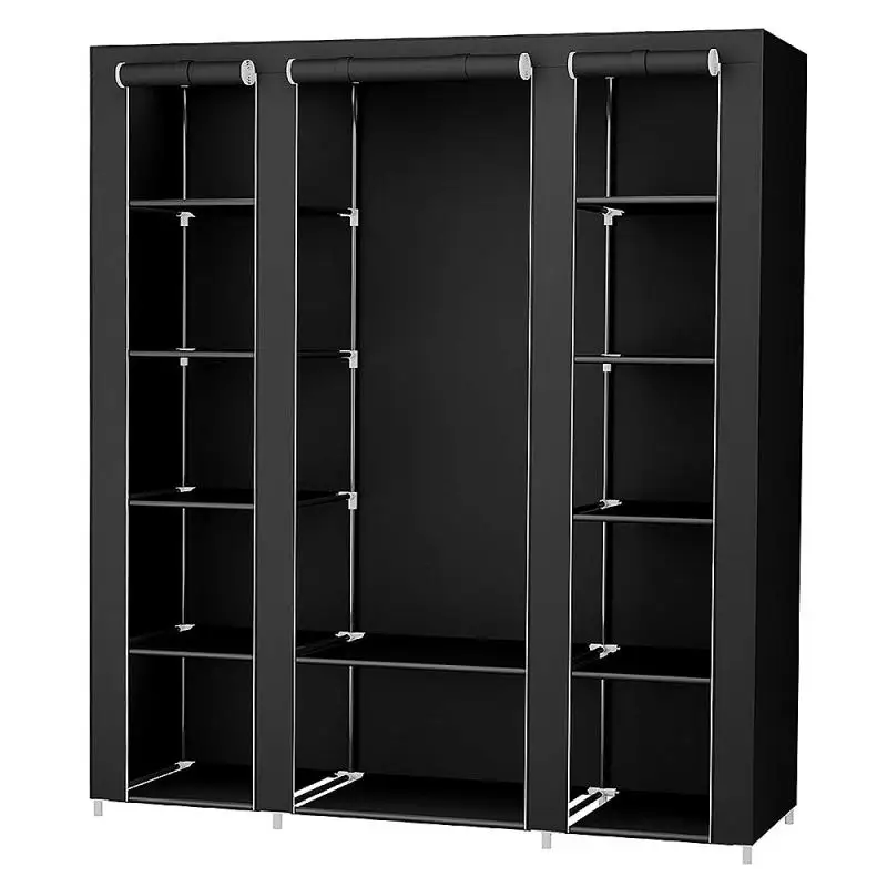 175x150x45cm 175*150*45 см Нетканый трехдверный шкаф для хранения вещей, аксессуары для домашнего хранения - Цвет: 175x150x45cm