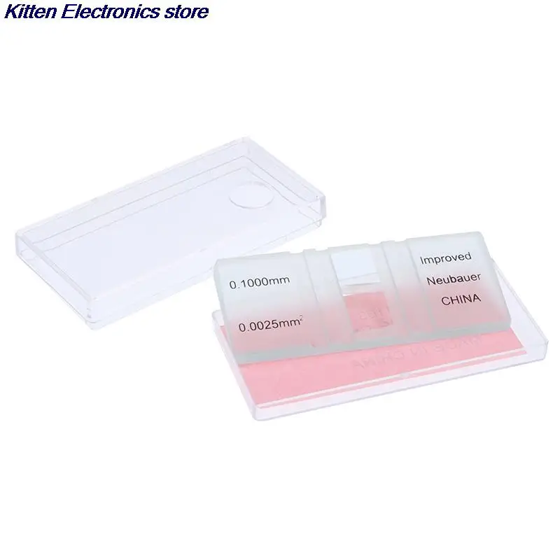 Blood Cell Count Plate Glass Microscope Slide With Grid Counting Chambers For Hemocytometer Yeast Counting Biology Tool 74x33mm blood cell counting chamber