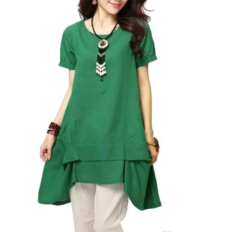 

6007 Hot Selling Summer New Style WOMEN'S Dress Crew Neck Flounced Dress 2019 Summer 7-Color