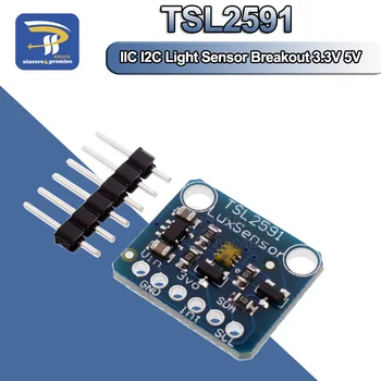 

TSL2591 IIC I2C Light Sensor Breakout Module High Dynamic Range Digital Board TSL25911FN 3.3V 5V Diy Electronic For Arduino