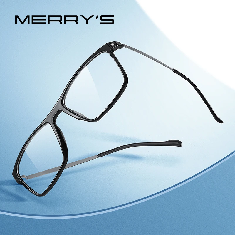 Оправы для мужских квадратных очков MERRYS DESIGN S2816 сверхлегкие оптические очки по