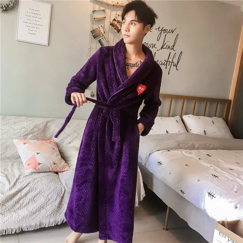 Женский халат, сиамские пижамы, Зимние коралловые флисовые купальные халаты в японском стиле, Женские Фланелевые пижамы с вышивкой
