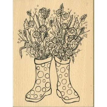 

french shoe Clear Silicone Stamp / seal for DIY Scrapbooking / Album Decorative Clear Stamp Sheets A069