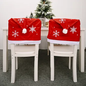 

Santa Claus Hat Christmas Decoration Chair For Home Covers Dining Seat Santa Claus Home Party Decor New Year 2021