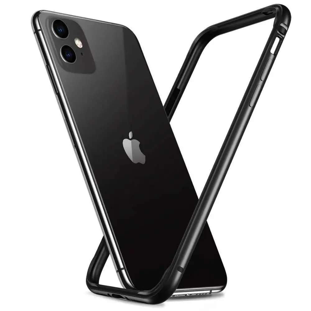 Бампер чехол для телефона для Apple Iphone 11 Pro Max XR XS MAX X 7 8 Plus защитный зеленый ТПУ внутренний жесткий чехол Аксессуары - Цвет: Черный