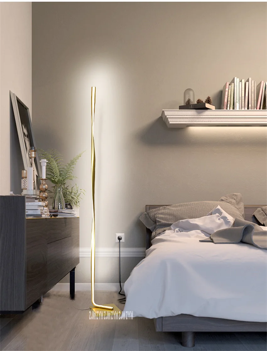 LY-061 Single Color / Stepless Dimming Creative Vertical Led Standard Lamp Sitting Room Bedside Study Living Room Floor Lamp