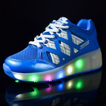 

Children Glowing Sneakers Kids Roller Skate Shoes Children Led Light up Shoes Girls Boys Sneakers with Wheels tenis infantil