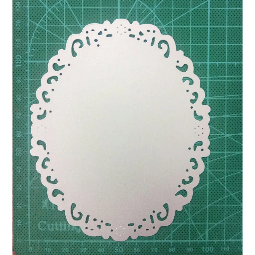 Cutting Dies Oval Frame Metal Stencil DIY Embossing Scrapbook Card Template