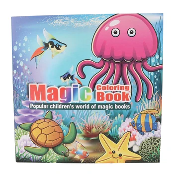 

1 Pcs 22 Pages Cute New Ocean Style Painting Drawing Kill Time Will Moving DIY Children's Puzzle Magic Coloring Book