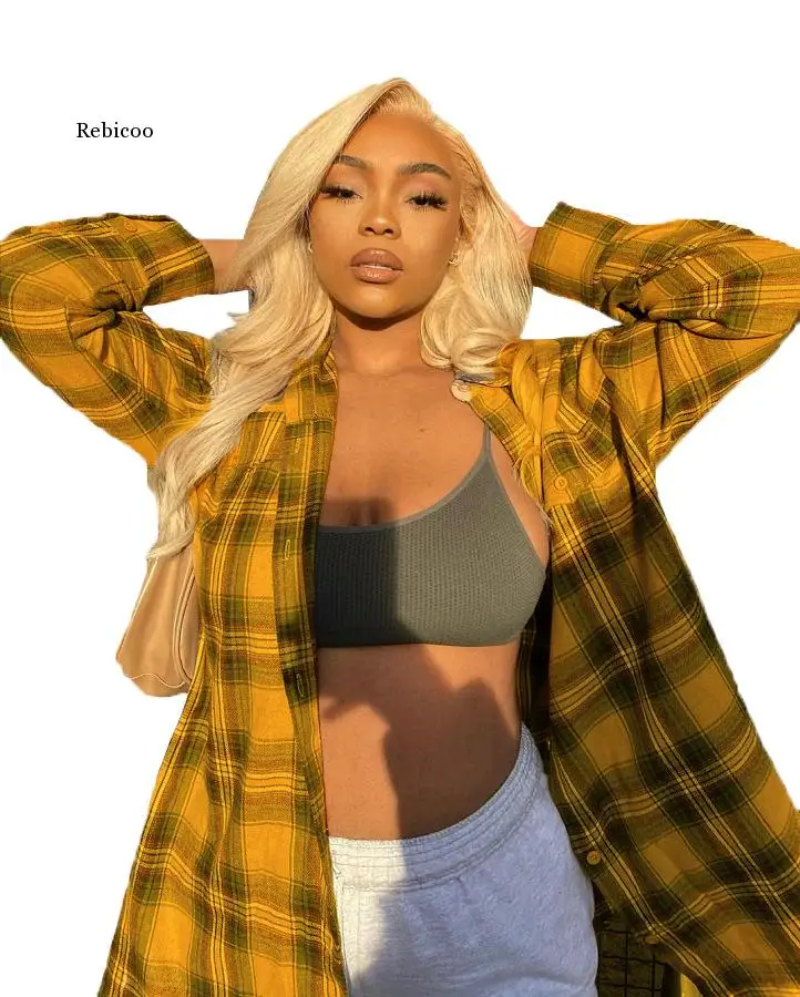 

Женская Классическая клетчатая блузка свободного кроя с длинным рукавом, повседневная универсальная женская одежда, новинка