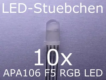

Apa106 f5/p9823 - 5mm RGB LED with Integrated Controller, like ws2812b