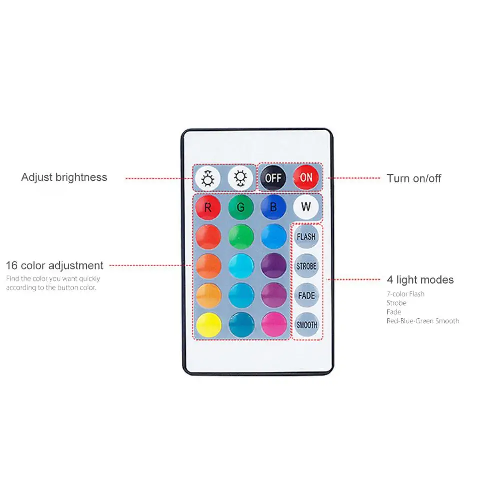 

Submersible Led Lights with 16 Colors Remote Control Battery Operated Colorful Swimming Pool Underwater LED Night Light