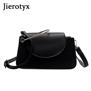 

JIEROTYX Fashion Mini Luxury Handbags Women Bag Designer Crossbody Bag Bolsa Feminina Solid Color Vintage Leather Messenger Bag