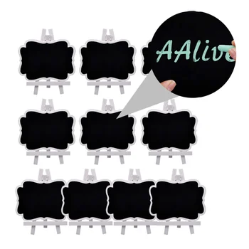 

10Pcs Wooden Handicraft Articles Small Blackboard Desktop Display Message Board Home Decoration Welcome Card Articles