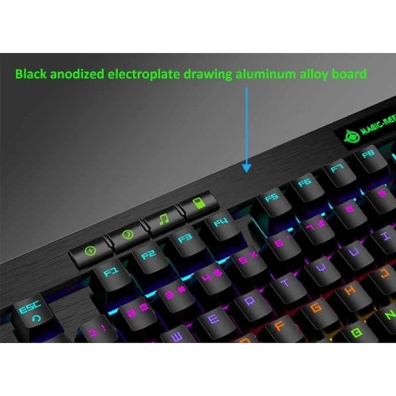 ic-Refiner MK12 Mechanical Gaming Keyboard USB Wired 12 RGB 19 Backlight Mechanical Optical Switch 104 Keys for Gamer Office