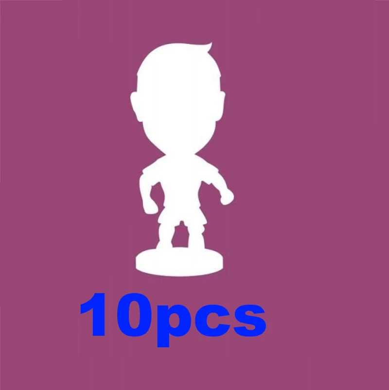10PCS 35PCS 50PCS 80PCS/LOT Soccerwe 6.5cm Height Dolls Toy 2.5inch Figurine (Mixed Order) 3