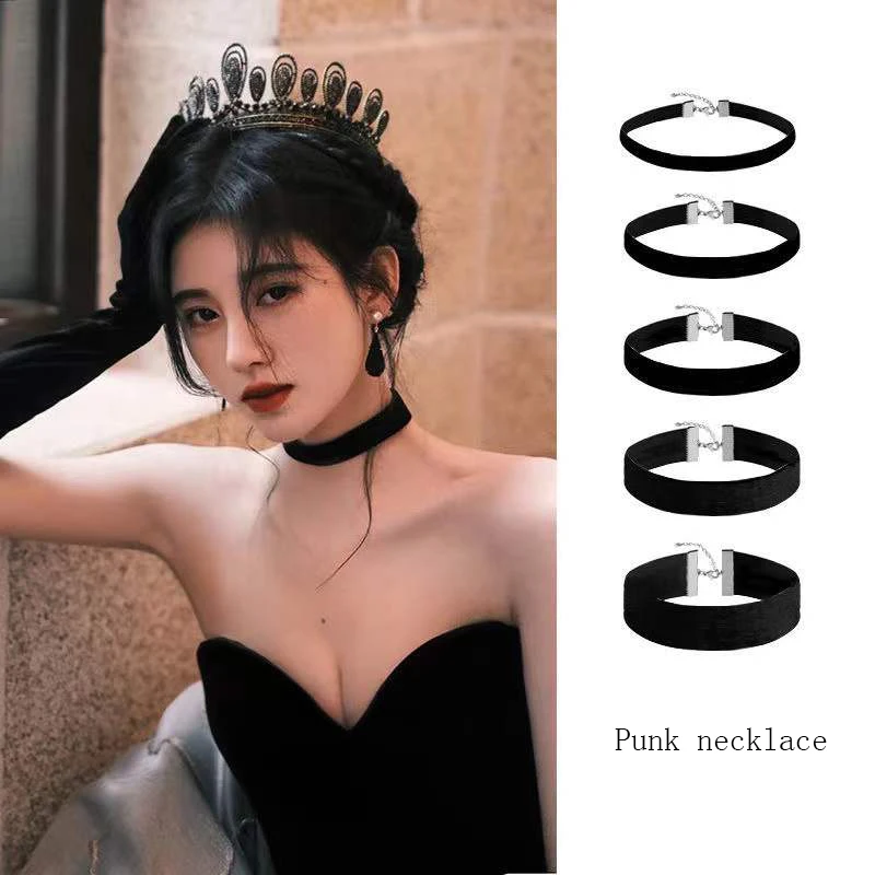 Velvet Choker Necklaces Lace Necklace Childrens Necklace Snake Necklace Metal Choker Necklace Lace Choker Necklaces Women Jewelry Punk Necklace Party Wear Hip Hop Style Retro Jewelry genshin impact