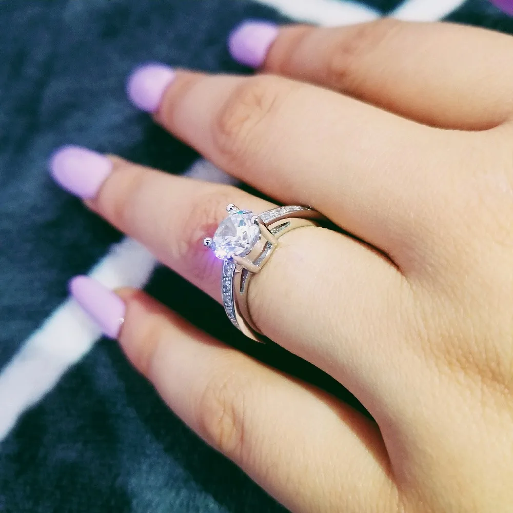 Женское кольцо из серебра 925 пробы с индивидуальным дизайном R743|engagement ring|925 sterling