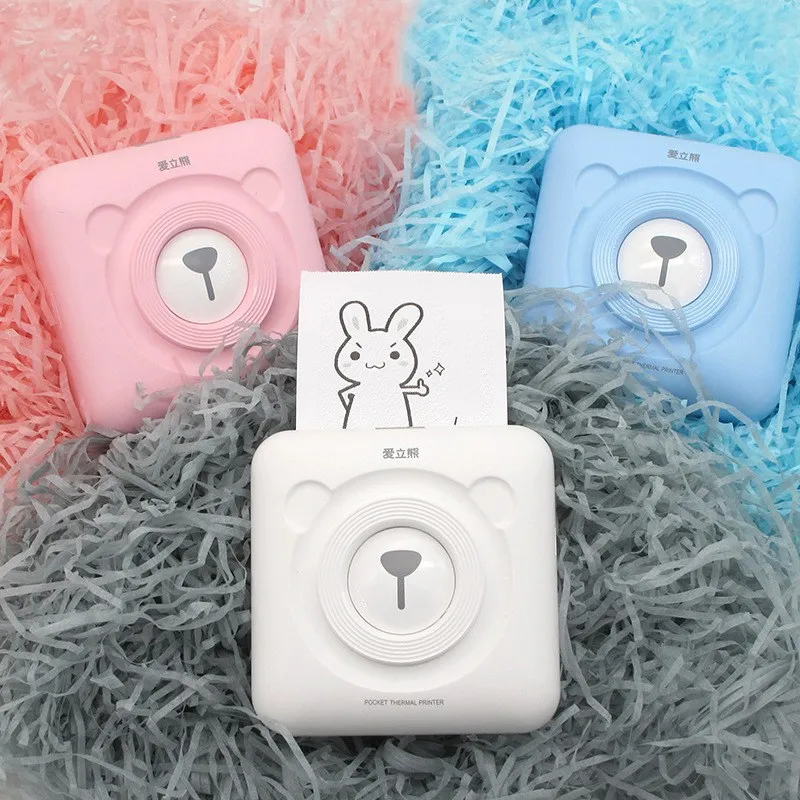 

Mini A6 Bluetooth Portable Photo Printer 58mm Thermal Pocket Picture Printer for IOS Android Windows System Cell Phone