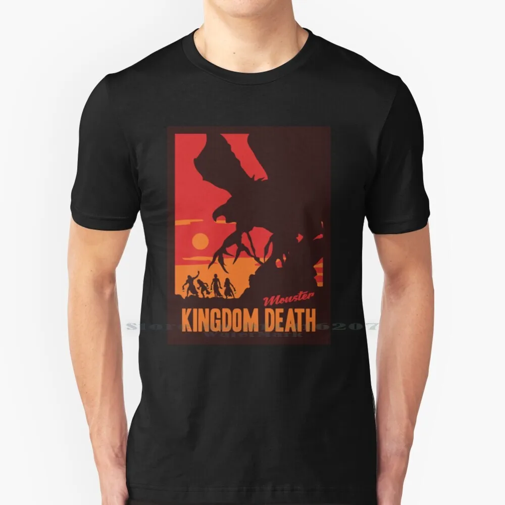 Kingdom Death Monster Gioco Da Tavolo-Stile Minimalista Poster Da Viaggio-Maglietta Da Gioco 100% Puro Cotone Kingdom Death Monster