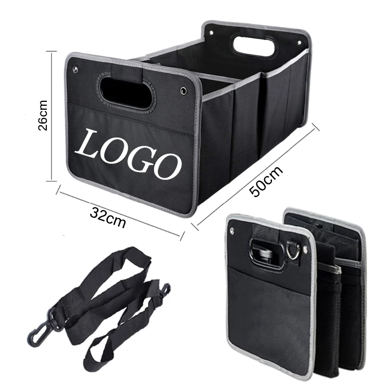 Car Trunk Storage Box For BMW E90 ///M E60 E71 F30 F20 F10 E70 G30 E87 E92 E91 X1 X3 X5 Car Tools Foldable Organizers Bags