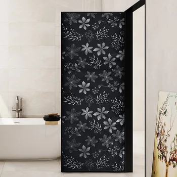 

Window Glass Film Shading Toilet Black Opaque Self-adhesive Glass Sticker Thermal Insulation Sunscreen Bathroom Window Paper