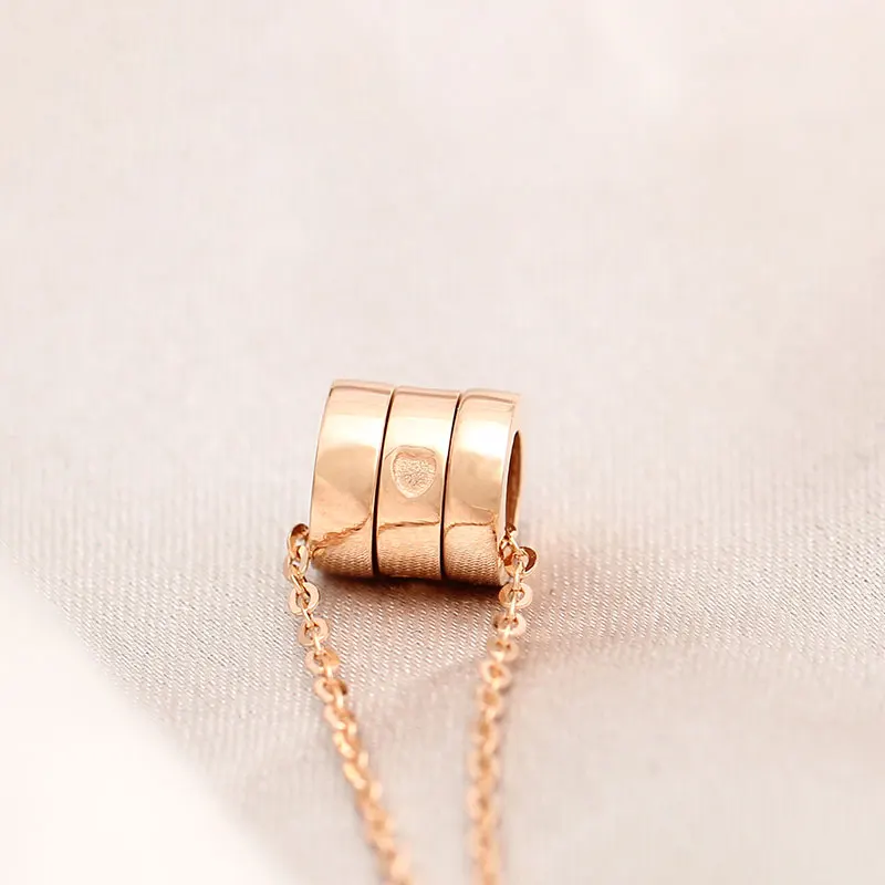 Горячая Мода Clavicular 18K чистое Настоящее твердое Настоящее розовое золото очарование кулон ожерелье набор для женщин Девушка Необычные офисные ювелирные изделия