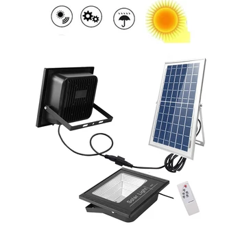 

Led Solar Light Waterproof Lighting for Outdoor Garden Lighting LED Four Modes Rotable Pole Solar Lamp split panel indoor home s