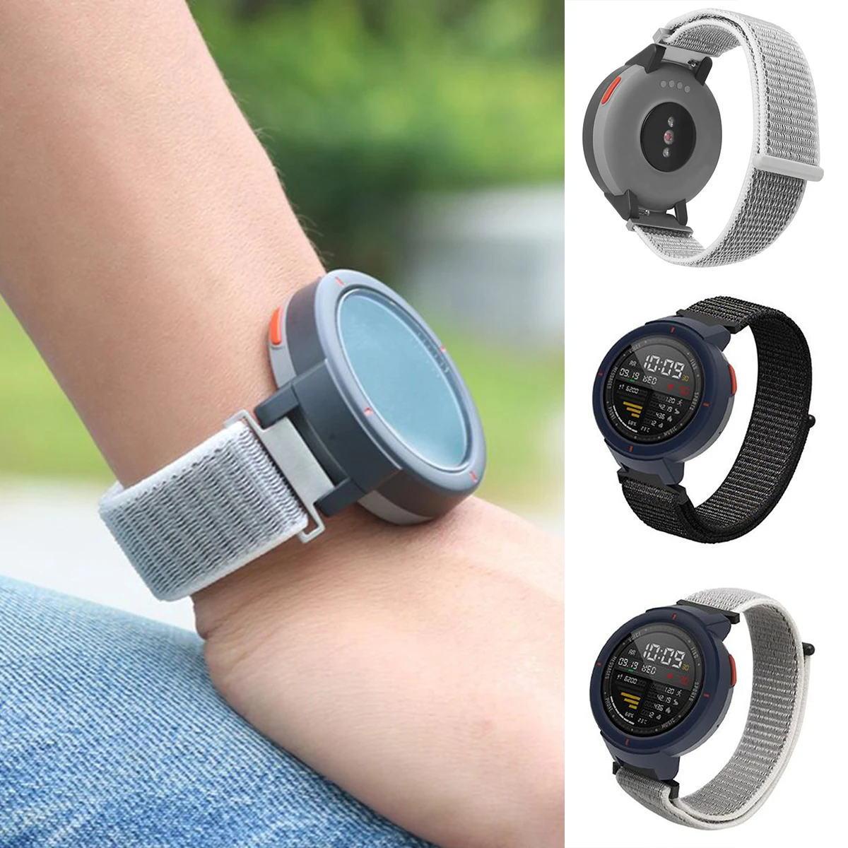 Сменный дышащий нейлоновый ремешок для часов гибкий Huami Amazfit Verge 3 | Электроника