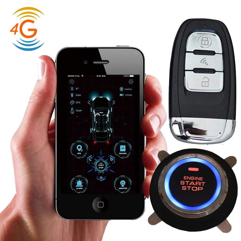 ORIGINAL cardot 4g smart phone cardot best passive Keyless Entry Start Stop Engine Smart Remote Starter Car
