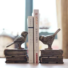 Vintage pájaro de resina americano librería revista antigua libros titular libro Mesa segura almacenamiento hogar Oficina Escritorio de Decoración Accesorios