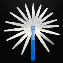 Нержавеющая сталь Feeler Gauge 17 лезвие Feeler Антикоррозийная Метрическая зазор заполнения 0,02-1 мм инструмент для измерения толщины зазора