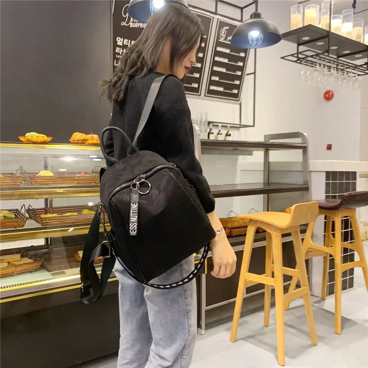 

2020 New Style Backpack Korean-style Plover Cloth Printing High-End Fabric Multi-functional Backpack