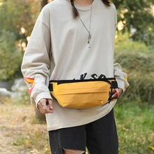 

YoReAi New Women's Student Trendy Brand Waist Bag Multi-level Chest Bags Japanese Simple Shoulder Packet Zipper Storage Package