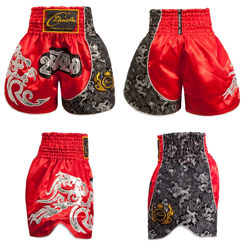 Tiger Muay Thai Children Men's Boxing Pants Printing MMA Shorts kickboxing Fight Grappling Short boxing short clothing sanda
