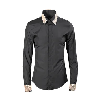 

Middle Guofeng Embroidery Male Shirt Men's Shirt Brand Literature And Art Men's Wear